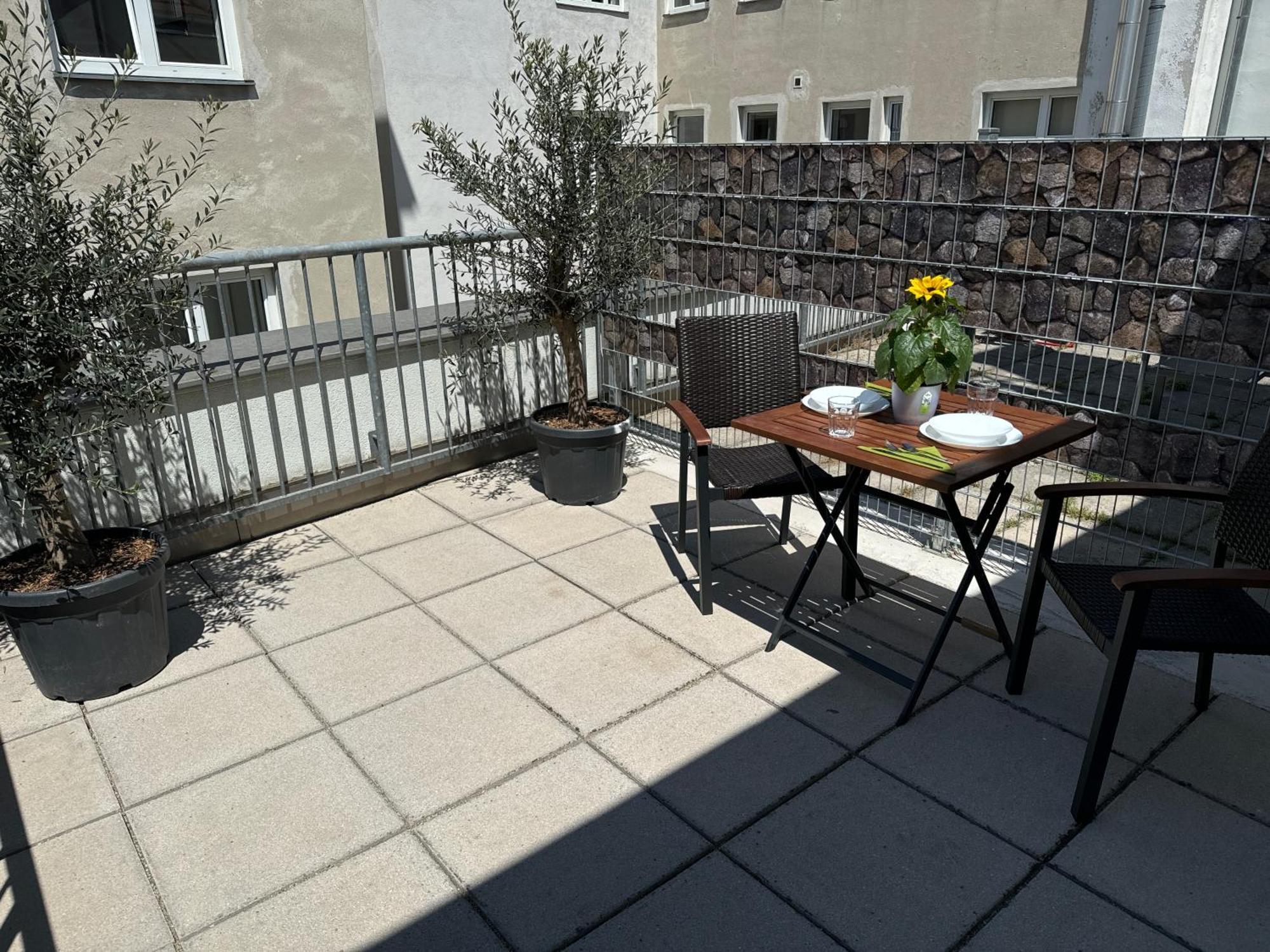 Ferienwohnung Klein Aber Fein Mit Terrasse Wien Exterior foto